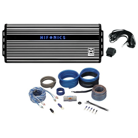 Hifonics ZTH-3225.1D Zeus 3200w Mono Class D Compact Car Audio Amplifier+Amp Kit