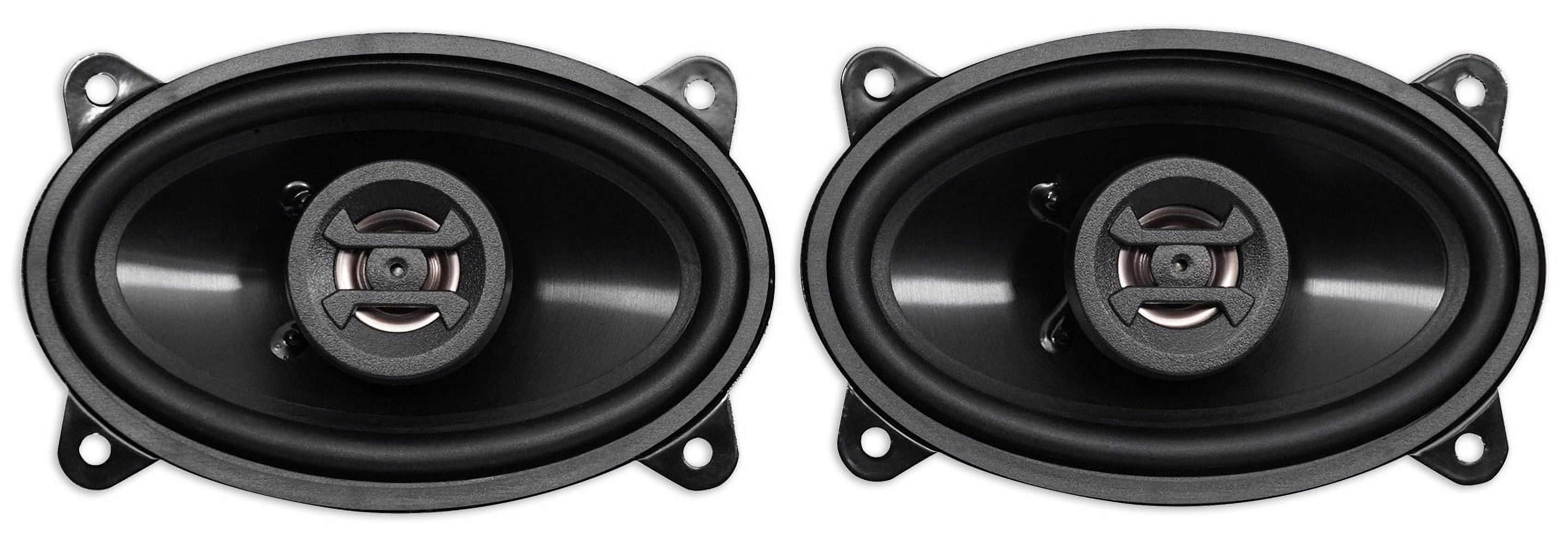 Hifonics Zeus ZS46CX 4x6 Inch 2 Way 200W Car Audio Coaxial Speaker System, Pair