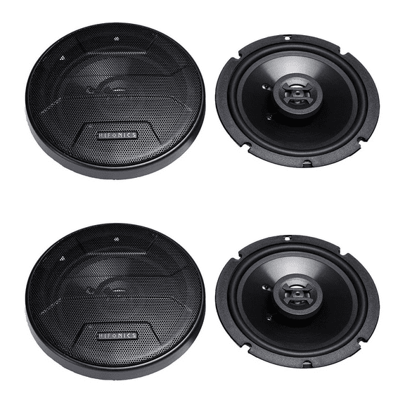 Hifonics Zeus ZS65CXS 6.5 Inch 3 Way 300W Shallow Coaxial Speakers, 2 Pack