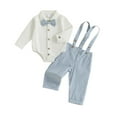 thumbnail image 1 of Hifoo Baby Boys Formal Suit Sets Toddler Gentleman Outfits Casual Autumn Clothes Soft Comfortable Outfits Soft Child Solid Color Clothes Sets, 1 of 2
