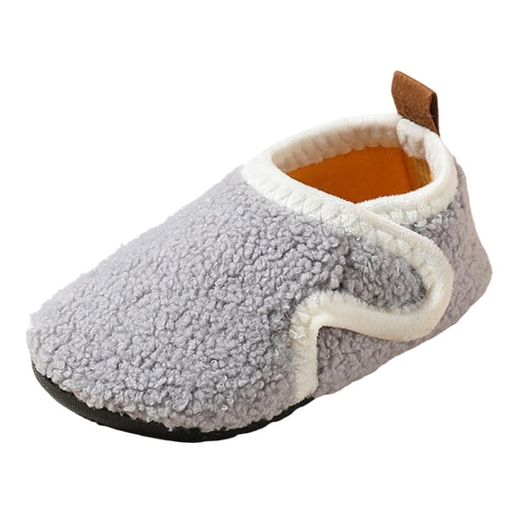 Hifoo Baby Floor Socks Non- Insulation Soft Soled Shoes Socks Autumn Winter Thick Soled Children Socks Shoes Relaxed Fit Toddler Footwear