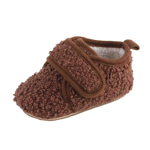 Hifoo Baby Girls Boys Booties Soft Non- Sole Winter Warm Cozy Toddler First Crib Shoes Leisure Child Footwear