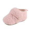 thumbnail image 1 of Hifoo Baby Girls Boys Booties Soft Non- Sole Winter Warm Cozy Toddler First Crib Shoes Trendy Child Footwear, 1 of 8