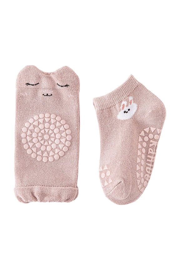 Baby Knee Pads Non- Socks Crawling Learning To Walk Soft Breathable Toddler Socks Sets Knee Protectors Girls Boys Trendy Child Solid Color Clothing