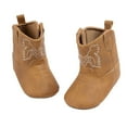 thumbnail image 1 of Hifoo Baby Shoes Western Cowboy Boots Fashion Pattern Zipper Style Baby Walking Shoes Versatile Child Footwear, 1 of 9