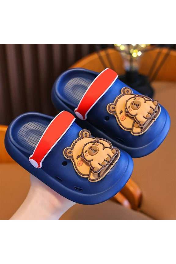 Boys Girls Children Flip Flops Breathable Beach Shoes Breathable Kids Spring Vacation Walking Dance Footwear