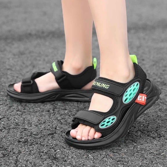 Hifoo Boys Sandals Open Toe Patchwork Everyday Wear Outdoor Adventures And Leisure Activities With Fixed Design Summer Comfort Lovely Kids Footwear Shoes