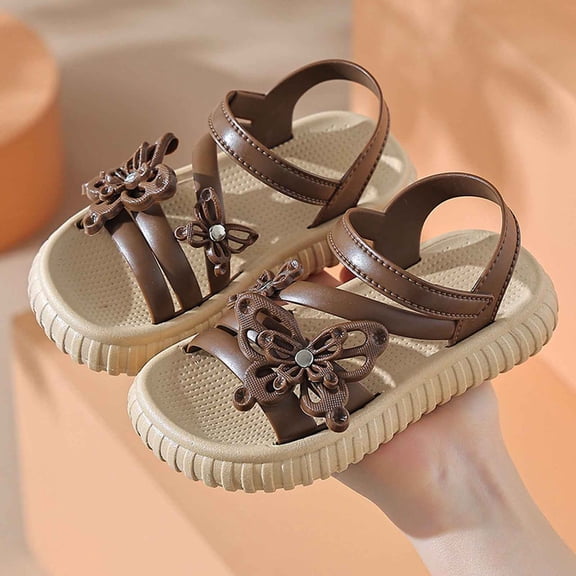 Hifoo Breathable Girls Sandals Open Toe Patchwork Toddler Kids Lightweight Comfortable Casual Outdoor Play Shoes Everyday Wear Soft Child Footwear