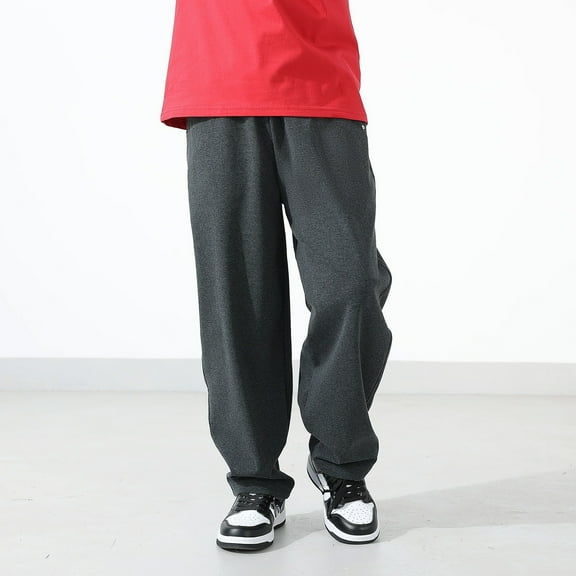 Hifoo Child Boys Casual Pants Comfortable Lightweight Loose Fit Outdoor Sports Trousers Kids Solid Color Long Pants Soft Breathable Fabric Durable Stitching Easy Movement Birthday Slacks