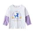 thumbnail image 1 of Hifoo Child Boys Graphic Print Sleeve T Shirt Casual Two Tone Layered Tops For Toddler Kids Comfortable Everyday Wear Back To School Breathable Blouses, 1 of 4
