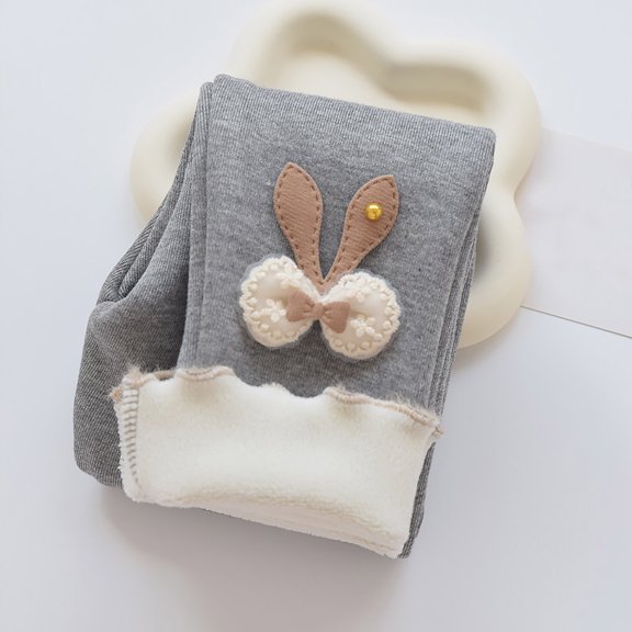 Hifoo Child Girls Fuzzy Pants Winter Thermal Base Layer Trousers Thickened Warm Bottoms Toddler Kids Outerwear Fashion Casual Play Soft Slacks