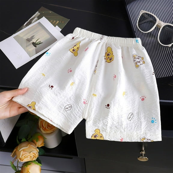 Hifoo Child Girls Summer Plaid Shorts Toddler Casual Shorts Breathable Leisure Sleep Comfortable Kids Clothing For Daily Wear Boho Bottoms