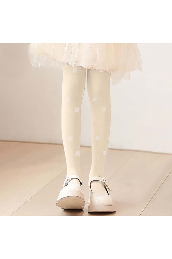 Child Girls Summer Tights Soft Dance Pantyhose Thin Bear Pattern Comfortable Stretchable Leisure Trousers Kids Slacks