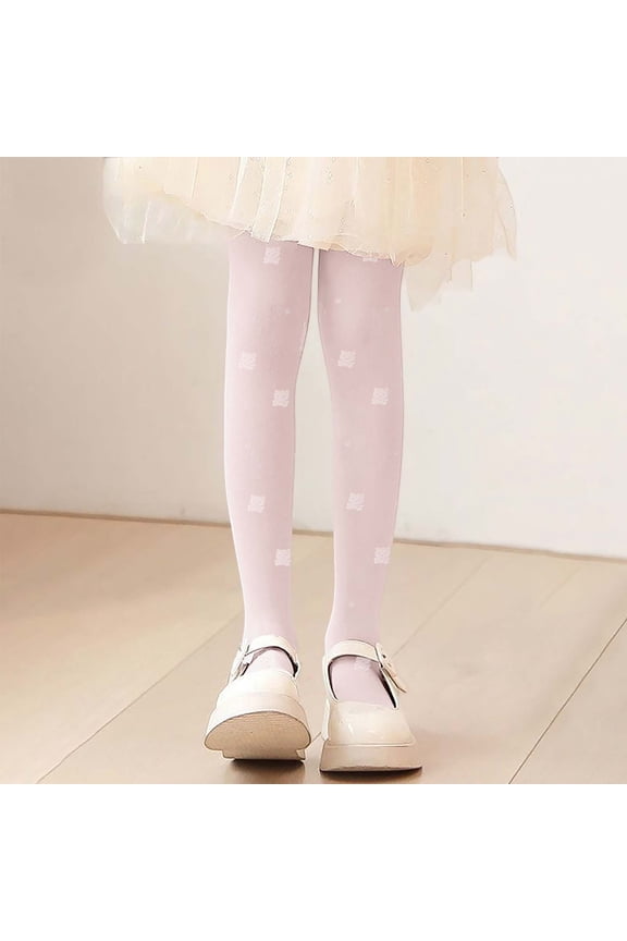 Child Girls Summer Tights Soft Dance Pantyhose Thin Bear Pattern Comfortable Stretchable Soft Trousers Kids Slacks