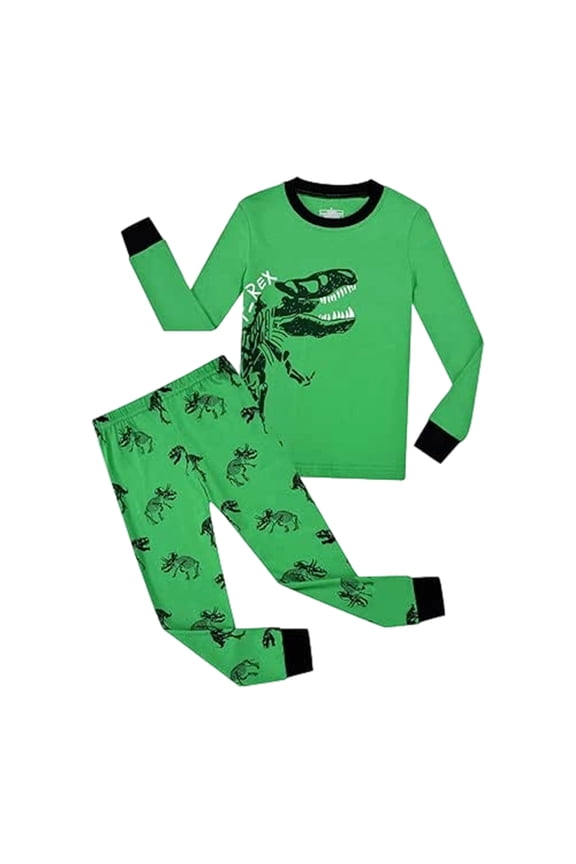 Child Outfit Sets Dinosaur Print Two Piece Outfit Boys Playwear Jumpsuit And Shirt Tops With Pants Stylish Kids Dinosaur Themed Casual Daily Wear And Outdoor Activities Boho Clothing Sets