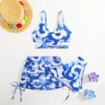 thumbnail image 1 of Hifoo Child Swimwear Kids Swimwear Girls Three Piece Bikini Sets For Beach Pool And Ocean Activities Comfortable Stylish Sun Protective Swimwear Classic Vacation Summer Bathing Suit, 1 of 7
