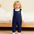 thumbnail image 1 of Hifoo Child Winter Girls Thermal Padded Overalls With Detachable Crotch Insulated Pants Baby Toddler Outdoor Play Classic Sleeveless Jumpsuits Rompers, 1 of 4