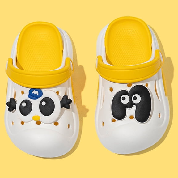 Hifoo Children Shoes Summer New EVA Outer Wear Cartoon Cute Baby Toe Slippers Girls Boys Birthday Kids Spring Vacation Footwear