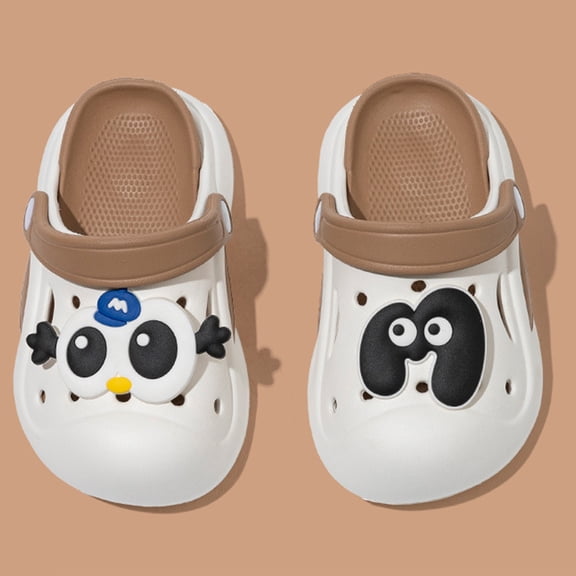 Hifoo Children Shoes Summer New EVA Outer Wear Cartoon Cute Baby Toe Slippers Girls Boys Holiday Kids Spring Vacation Footwear