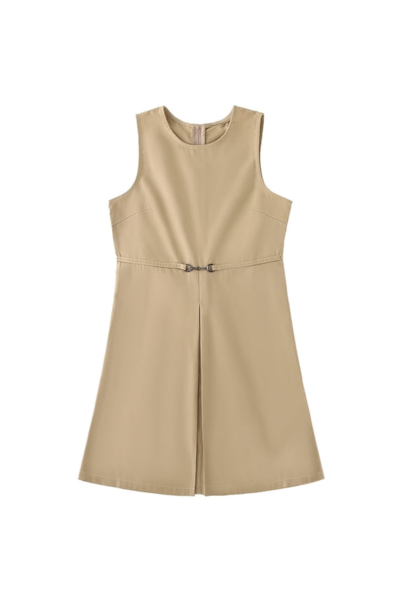 Classic School Dress Girls Plaid Pinafore With V Neck Adjustable Straps Academic Year Campus Wear Soft Kids Christmas Cartoon Dresses