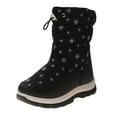 thumbnail image 1 of Hifoo Fashion Winter Children Snow Boots For Boys Girls Thick Soles Non- And Waterproof Upper Mid Calf Boots Side Zipper Solid Color Snow Print Warm Comfortable Classic Toddler Shoes Footwear, 1 of 9