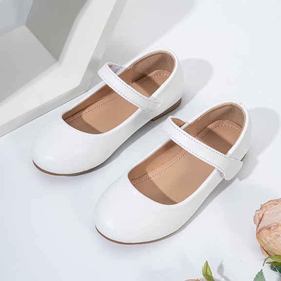 Hifoo Girls Dress Shoes Mary Jane Low Shoes Ballerinas Children Princess Shoes Wedding Shoes Flat Baby Evening Shoes Party School Shoes For Weddings Birthday Parties Campus Fashionable Kids Footwear