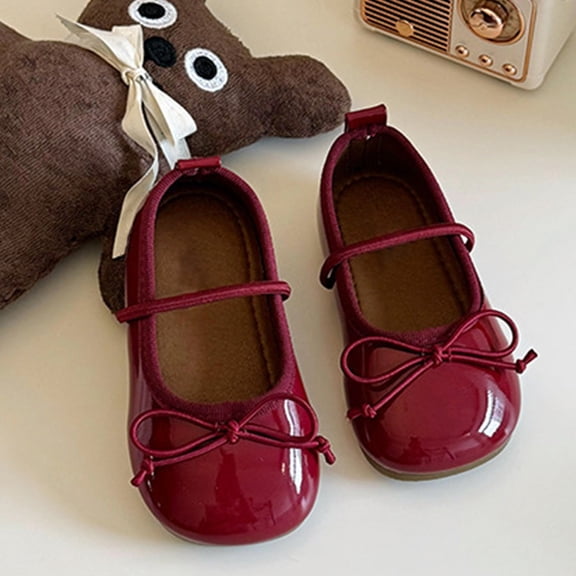 Hifoo Girls Flat Shoes Toddlers Kids Soft Sole On Casual Shoes Everyday Wear Comfortable Lightweight Breathable Comfort Child Footwear