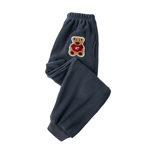 Hifoo Girls Jogger Pants Winter Warm Athletic Trousers Soft Casual Sweatpants Toddler Big Kids Comfortable Outdoor Play Cozy Child Solid Color Slacks