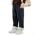 thumbnail image 1 of Hifoo Girls Lined Pants Winter Warm Thermal Kids Joggers Soft Cozy Casual Trousers Toddler Girls Boys Thickened Comfortable Trendy Child Solid Color Slacks, 1 of 5