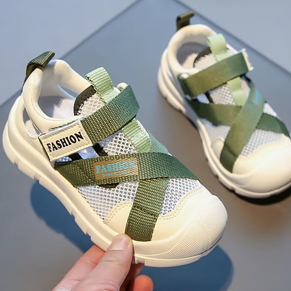 Hifoo Girls Sandals Everyday Casual Outdoor Beach Activities Durable Closed Toe Design For Comfortable Summer Footwear For Little Girls Holiday Kids Shoes