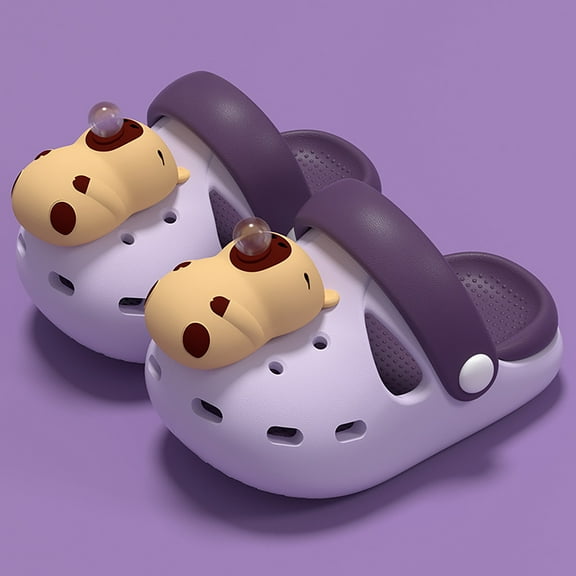 Hifoo Girls Sandals Open Toe Patchwork Cartoon Charm Comfortable Casual Outdoor Play Shoes Toddler Kids Lightweight Summer Spring Fall Footwear Comfort Child