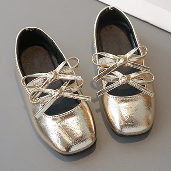 Hifoo Girls Sandals Open Toe Patchwork Everyday Casual Wear Mary Jane With Bow Detail Comfortable Dress Shoes Toddler To Lovely Kids Footwear