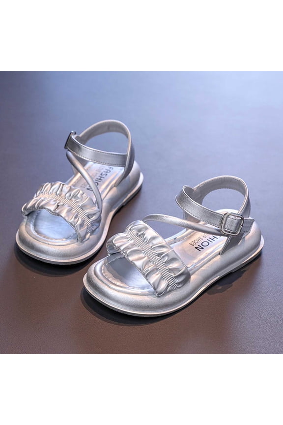 Girls Sandals Open Toe Patchwork Everyday Wear Lightweight Breathable Casual School Outdoor Summer Spring Footwear Kids Breathable Child Shoes