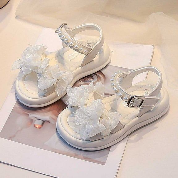 Hifoo Girls Sandals Open Toe Patchwork Everyday Wear Lightweight Breathable Casual School Outdoor Summer Spring Footwear Kids Soft Child Shoes