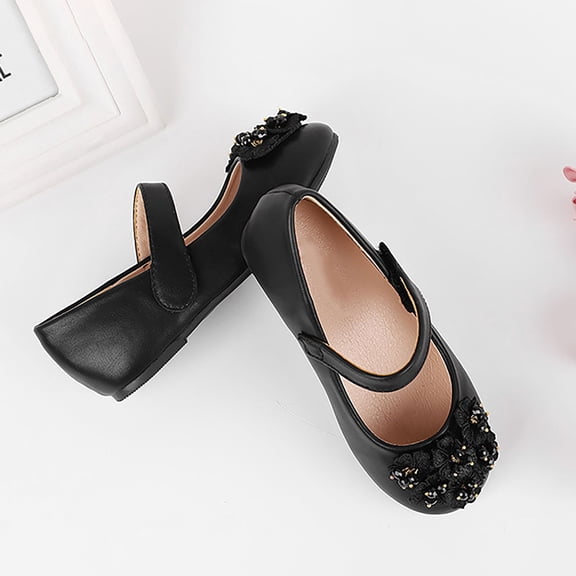 Hifoo Girls Sandals Open Toe Patchwork Toddler Kids Casual Outdoor School Shoes Soft Synthetic Leather Comfortable Lightweight Holiday Child Footwear