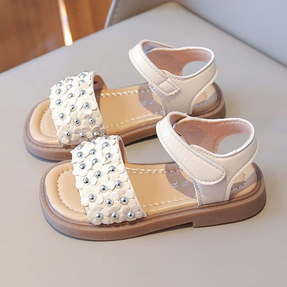 Hifoo Girls Sandals Open Toe Patchwork Toddler Kids Comfortable Adjustable Straps Lightweight Breathable Summer Casual Outdoor Play Shoes For Little Girls Trendy Child Footwear