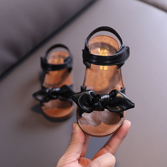 Hifoo Girls Sandals Open Toe Patchwork Toddler Kids Lightweight Breathable Outdoor Summer Sandals Open Toe Patchwork With Sole Stylish Child Footwear Shoes