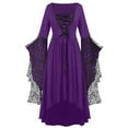 thumbnail image 1 of Hifoo Gothic Women Halloween Lace Skeleton Vintage Dress Plus Size Retro Dresses Classic Sundress, 1 of 4