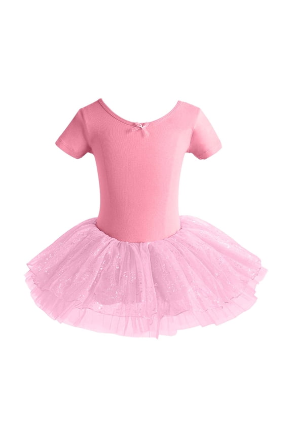 Kids Girls Dance Leotard Tops Comfortable Stretchy Long Sleeve Tops For Ballet Jazz Gymnastics Performance Practice Back To School Fashionable Blouses