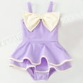 thumbnail image 1 of Hifoo Kids Girls Swimwear Swimsuit With Bowknot Cute Swim Dress For Toddler Kids Summer Beach Outdoor Play Cozy Vacation Pool Bathing Suit, 1 of 3
