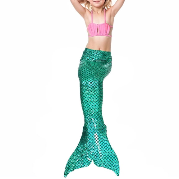 Hifoo Kids Swimwear Bikini Sets For Girls 3PCS Children Swimwear Cute Toddler Swimsuit With Tops And Bottoms For Beach Pool Soft Vacation Summer Swim Wear