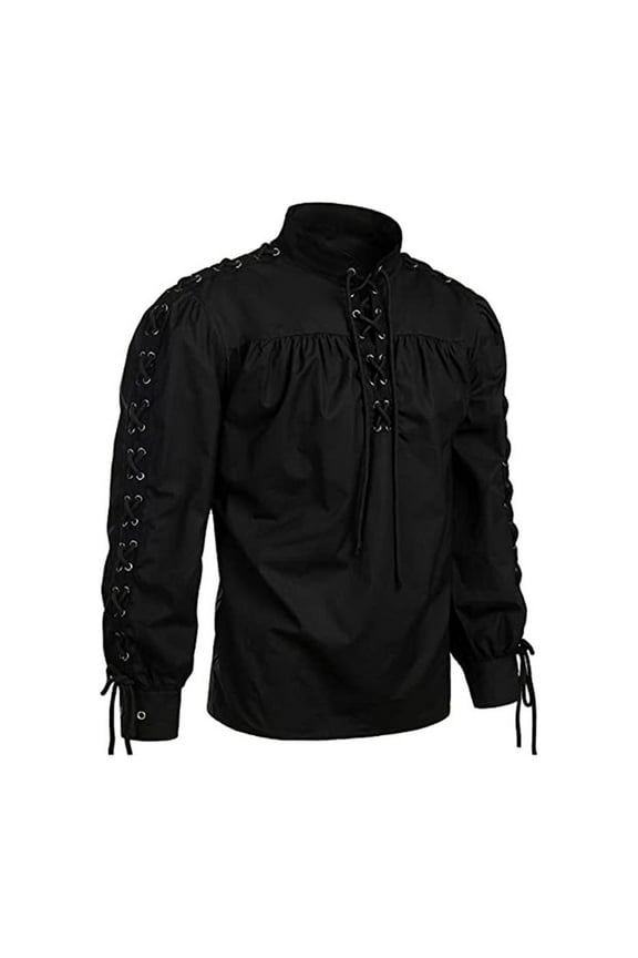 Kids Toddler Boys Shirt Renaissant Lace Up Scottish Jacobite Classical Tops Back To School Comfort Blouses