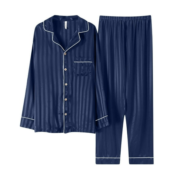 Hifoo Nightwear Women Family Matching Pajamas Long Sleeve Silk Satin Sleepwear Holiday Pjs Sets Solid Color Two Piece Cozy Casual Home Lapel Loungewear