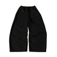thumbnail image 1 of Hifoo Pants Men Casual Trousers Solid Color High Street Wide Leg Long Style Unisex Loose Fit Streetwear Joggers Daily Wear Slacks Dailywear Breathable, 1 of 6