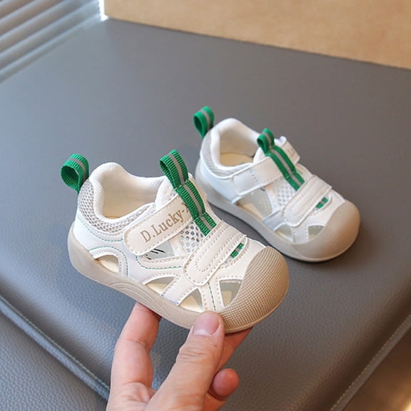 Hifoo Toddler Boys Sandals Breathable Lightweight Closed Toe Casual Shoes For Daily Wear And Outdoor Play Comfortable Soft Sole Footwear Cozy Kids