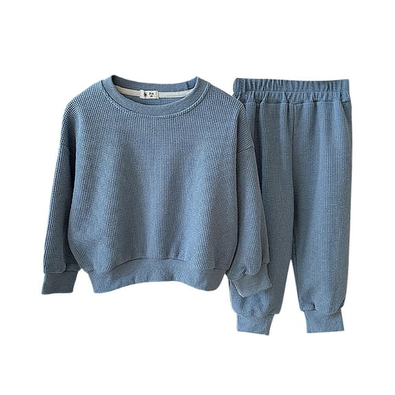 Hifoo Toddler Fall Outfits Girl Boy O-Neck Long Sleeve Tops And Long Sweatpants 2PCS O-Neck Graphic Sweatshirt Sweatpants Sets Lovely Child Clothes Sets