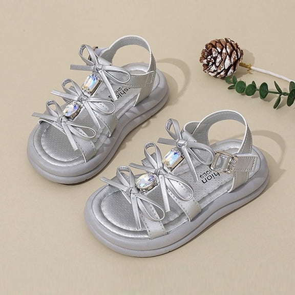 Hifoo Trendy Girls Sandals Beach Open Toe Patchwork Summer Outdoor Casual Fashionable Kids Spring Vacation Footwear Shoes