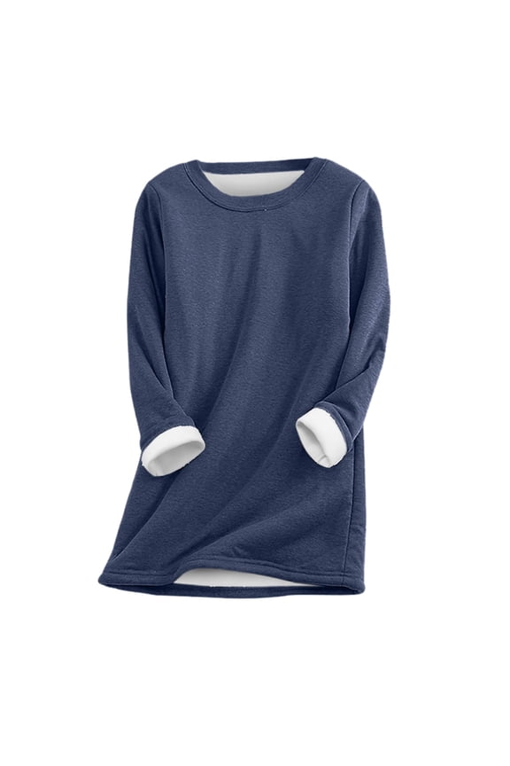 Women Undershirts Base Layer Stretch Warm Thermal Fashion Solid Color Crew Neck Casual Plus Size Long Sleeve O-Neck Shirts Breathable Tops