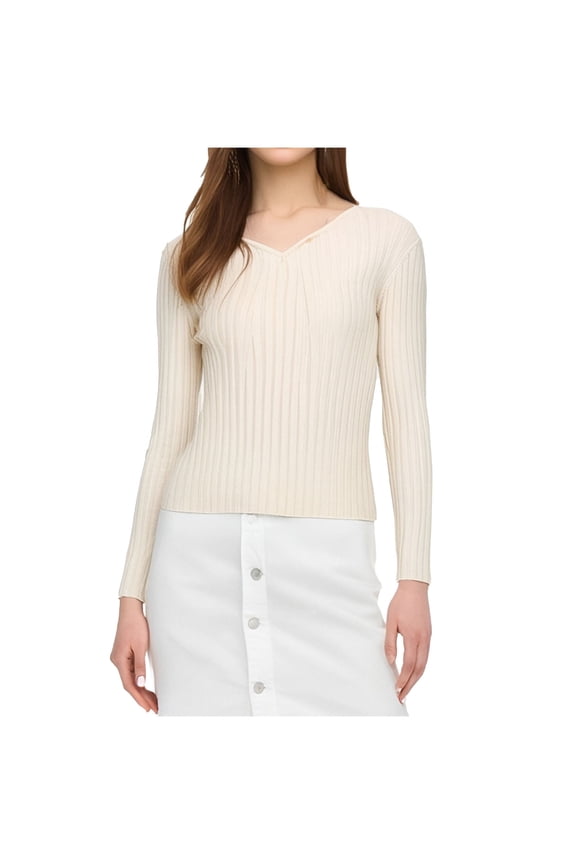 Women Undershirts Warm Thermal Sweater Fall/Winter V Neck Slim Pullover Low Cut Shirts Underneath Pitted Tight Long Sleeved Knitted Base Layer Leisure Tops