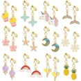 thumbnail image 1 of 12 Pairs Clip-On Earrings for Girls, Princess Dress-Up Jewelry Set, Pretend Play Accessories, Birthday Christmas Party Favors & Gifts, 1 of 7